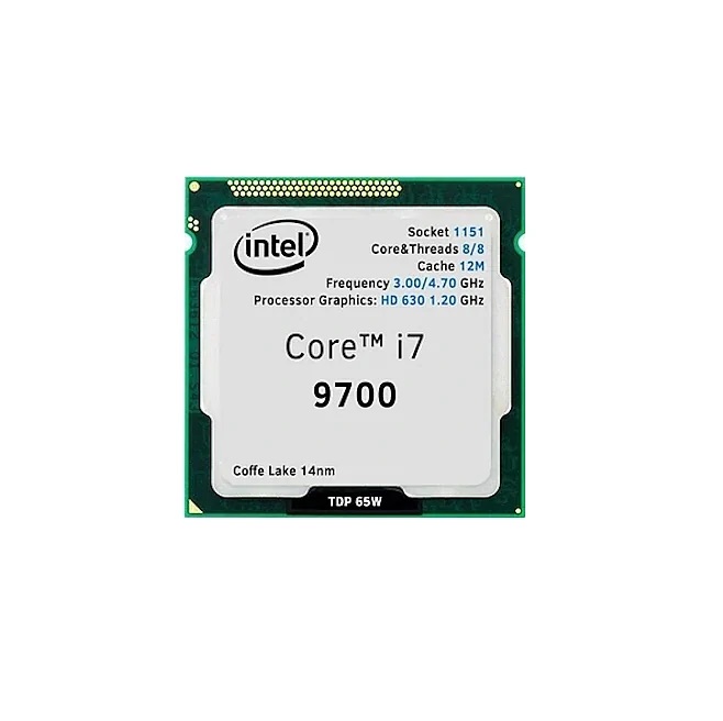 پردازنده (استوک) Intel Core i7-9700 پردازنده (استوک) Intel Core i7-9700